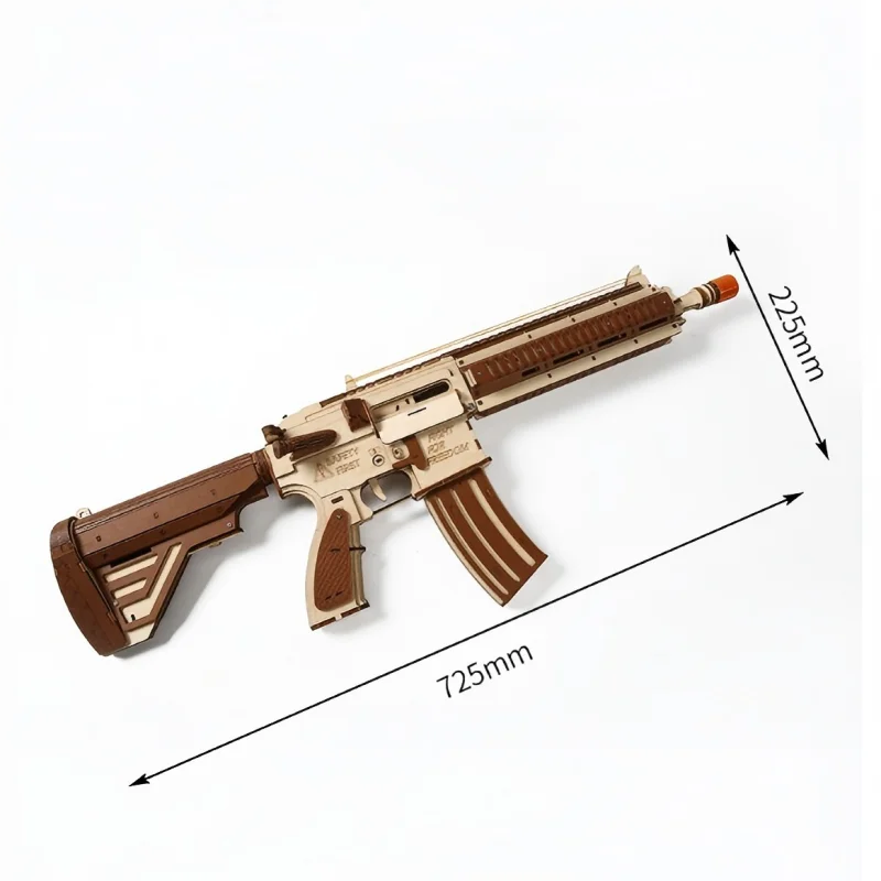 NEW 3D Wooden Puzzle M416 Assault Rifle Military Series Army Equipment Assembly Model Gun Toy Collection for Boy Birthday Gift