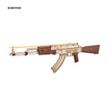 Robotime Rokr Automatic Rifle AK47 3D Wooden Gun Funny DIY Building Block Toys for Kids Adults Justice Guard Wooden PuzzleLQ901