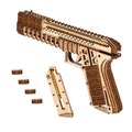 Pistol 3D Wooden Puzzle, Scale Model,DIY Model Kit, Handcraft Gift,Home Decoration,Mechanical Model Kit, Building Toy